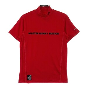 MASTER BUNNY EDITION マスターバニーエディション ハイネック 半袖 Tシャツ レッド系 4 [240101172383] ゴルフウェア メンズ