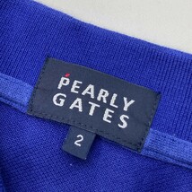 PEARLY GATES パーリーゲイツ ノースリーブポロシャツ ブルー系 2 [240101129248] ゴルフウェア レディース_画像3