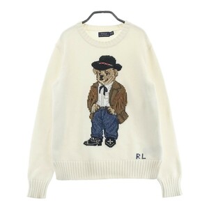 POLO RALPH LAUREN ポロ ラルフローレン ニットセーター ポロベア ホワイト系 XS [240101170508] レディース