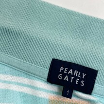 PEARLY GATES パーリーゲイツ 半袖ワンピース ボーダー柄 ブルー系 1 [240101170413] ゴルフウェア レディース_画像6