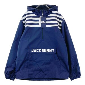 【新品】JACK BUNNY ジャックバニー 262-9120201 ハーフジップ長袖ジャケット アノラック ネイビー系 5 [240101169595] ゴルフウェア