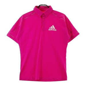 ADIDAS GOLF アディダスゴルフ 半袖ポロシャツ ピンク系 M [240101174750] ゴルフウェア メンズ