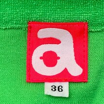 ARCHIVIO アルチビオ A059306 パイル地 半袖 ポロシャツ グリーン系 36 [240101176230] ゴルフウェア レディース_画像3