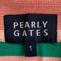 PEARLY GATES パーリーゲイツ 半袖ポロシャツ ボーダー柄 オレンジ系 1 [240101174393] ゴルフウェア レディース_画像4