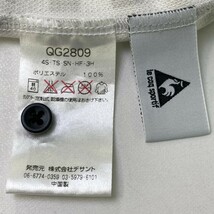 LECOQ GOLF ルコックゴルフ 2024年モデル 半袖ポロシャツ チェック柄 ホワイト系 M [240101173878] ゴルフウェア メンズ_画像5