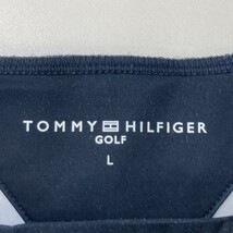TOMMY HILFIGER GOLF トミー ヒルフィガーゴルフ 2022年モデル ハイネック 長袖Tシャツ ボーダー柄 ネイビー系 L [240101175084]_画像4