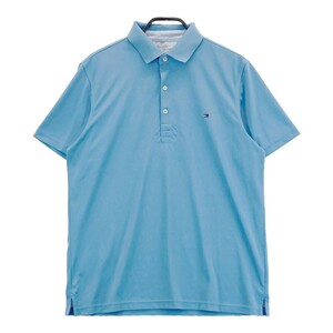 TOMMY HILFIGER GOLF トミー ヒルフィガーゴルフ 半袖ポロシャツ ブルー系 LL [240101171973] ゴルフウェア メンズ