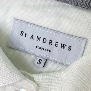 【1円】ST ANDREWS セントアンドリュース 半袖ポロシャツ ホワイト系 S [240101091582] レディースの画像3