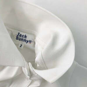 【1円】JACK BUNNY ジャックバニー 263-9160350 半袖ポロシャツ ワッペン ホワイト系 2 [240101103790] レディースの画像6