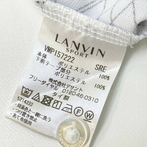 【1円】LANVIN SPORT ランバン スポール 半袖ポロシャツ 総柄 ホワイト系 40 [240101123595] メンズの画像4