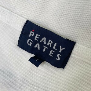 【1円】PEARLY GATES パーリーゲイツ 25周年 半袖ポロシャツ ワッペン ホワイト系 1 [240101128505] レディースの画像3