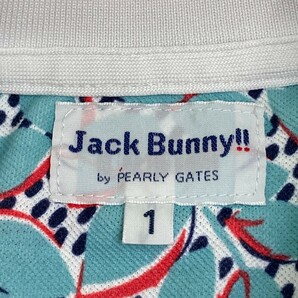 【1円】JACK BUNNY ジャックバニー 半袖ポロシャツ 総柄 ホワイト系 1 [240101132997] レディースの画像3