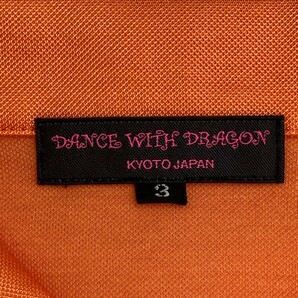 【1円】DANCE WITH DRAGON ダンスウィズドラゴン 半袖ポロシャツ オレンジ系 3 [240101133820] レディースの画像3