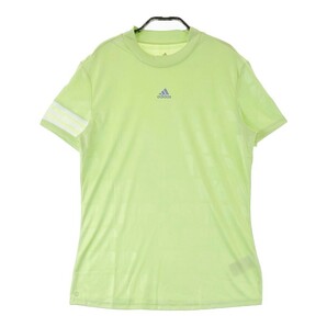 【1円】ADIDAS GOLF アディダスゴルフ 2022年モデル ハイネック 半袖インナーTシャツ 総柄 グリーン系 OT [240101134901] レディースの画像1