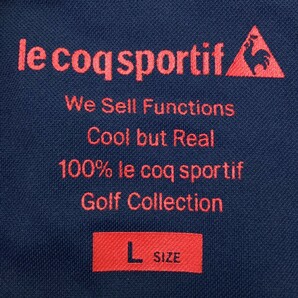 【1円】LECOQ GOLF ルコックゴルフ ハーフジップ半袖Tシャツ ネイビー系 L [240101135229] レディースの画像3