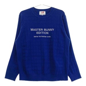 MASTER BUNNY EDITION マスターバニーエディション 2023年モデル ニットセーター ブルー系 4 [240101160622] ゴルフウェア メンズ
