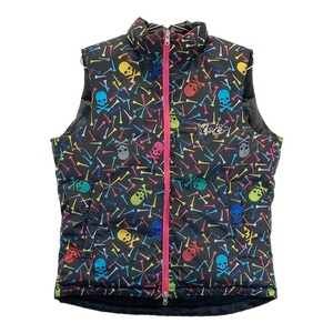 DANCE WITH DRAGON Dance With Dragon reversible down vest Dragon embroidery Skull total pattern black group 2 [240101131361]