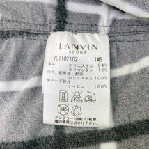 LANVIN SPORT ランバン スポール ハーフジップ 長袖 Tシャツ チェック柄 グレー系 38 [240101176975] ゴルフウェア レディース_画像4