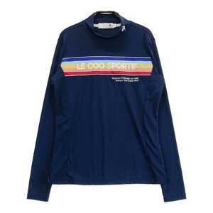 LECOQ GOLF ルコックゴルフ 2022年モデル ハイネック 長袖Tシャツ ネイビー系 L [240101174254] ゴルフウェア レディース