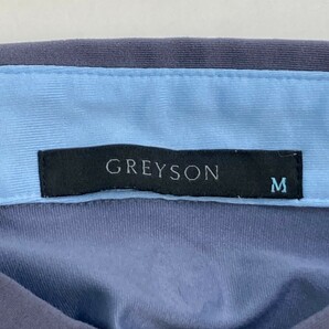 GREYSON グレイソン 半袖ポロシャツ 総柄 ブルー系 M [240101177742] ゴルフウェア メンズの画像3