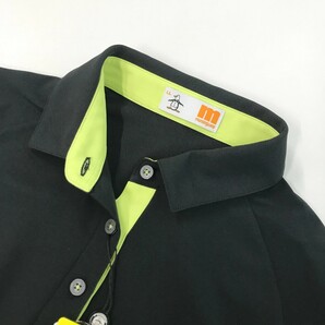 【新品】MUNSING WEAR マンシングウェア MEWRJA11 半袖ポロシャツ バックロゴ ブラック系 LL [240101180274] ゴルフウェア レディースの画像3