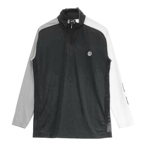 CPG GOLF シーピージーゴルフ ハーフジップ 長袖Tシャツ ブラック系 2 [240101173527] ゴルフウェア メンズ