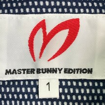 MASTER BUNNY EDITION マスターバニーエディション 長袖ポロシャツ 総柄 ネイビー系 1 [240101180890] ゴルフウェア レディース_画像4