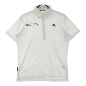 LECOQ GOLF ルコックゴルフ 半袖ポロシャツ ホワイト系 M [240101181545] ゴルフウェア メンズ