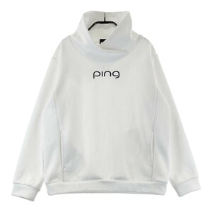 PING булавка 2023 год модели тренировочный длинный рукав футболка общий рисунок оттенок белого M [240101174577] Golf одежда женский 