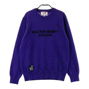 MASTER BUNNY EDITION マスターバニーエディション 2022年モデル カシミヤ ニットセーター パープル系 1 [240101178460] ゴルフウェア