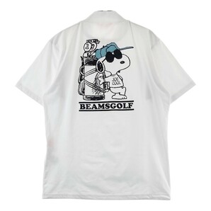 BEAMS GOLF ビームスゴルフ 2022年 半袖ハイネックTシャツ スヌーピー ホワイト系 M [240101068583] ゴルフウェア メンズの画像2