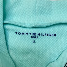 TOMMY HILFIGER GOLF トミー ヒルフィガーゴルフ ハイネック半袖 Tシャツ グリーン系 LL [240101142861] ゴルフウェア メンズ_画像3