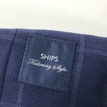 SHIPS シップス ロロピアーナ社製 ウール スーツ 上下セットアップ チェック柄 ネイビー系 44 [240001679928] メンズ_画像6