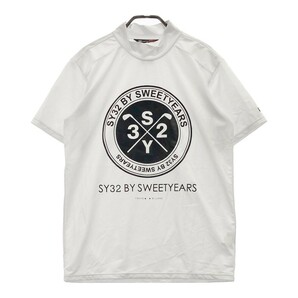 SY32 BY SWEET YEARS スウィートイヤーズ 11305-1 ハイネック 半袖Tシャツ ホワイト系 M [240101023304] ゴルフウェア メンズの画像1