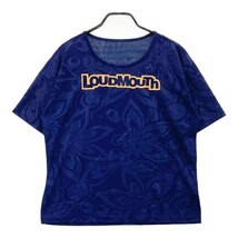 LOUD MOUTH ラウドマウス 半袖Tシャツ シャガデリック柄 ネイビー系 L [240101023793] ゴルフウェア メンズ_画像1