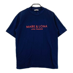 MARK&LONA マークアンドロナ ハイネック半袖Tシャツ ネイビー系 48 [240101104684] ゴルフウェア メンズ