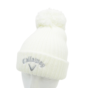 CALLAWAY キャロウェイ 2022年モデル ニット帽 ボンボン付き ホワイト系 FR [240101180466] ゴルフウェア