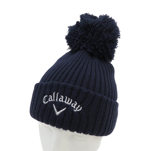 CALLAWAY キャロウェイ 2022年モデル ニット帽 ボンボン付き ブラック系 FR [240101180468] ゴルフウェア