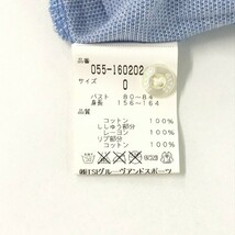 【1円】PEARLY GATES パーリーゲイツ 半袖ポロシャツ チェリー ブルー系 0 [240101004960] レディース_画像6