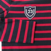 【1円】23区GOLF ニジュウサンクゴルフ ハイネック 起毛 長袖Tシャツ ボーダー柄 ネイビー系 2 [240101014378] レディース_画像4