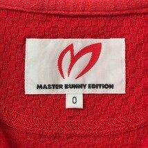 【1円】MASTER BUNNY EDITION マスターバニーエディション ハーフジップ 半袖ポロシャツ レッド系 0 [240101030740] レディース_画像6