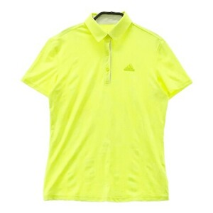 【1円】ADIDAS GOLF アディダスゴルフ 半袖ポロシャツ イエロー系 S [240101031154] レディース