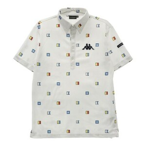 【1円】KAPPA GOLF(AW) カッパゴルフ 半袖ポロシャツ ホワイト系 M [240101022564] メンズ