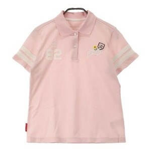 【1円】LE COQ GOLF ルコックゴルフ 半袖ポロシャツ ピンク系 L [240001864163] レディース