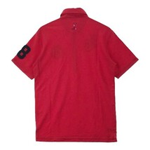 【1円】FILA GOLF フィラゴルフ 半袖ポロシャツ ワッペン レッド系 L [240001867788] メンズ_画像2