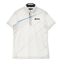 【1円】SRIXON スリクソン 半袖ポロシャツ by DESCENTE 総 ホワイト系 M [240001870926] メンズ_画像1