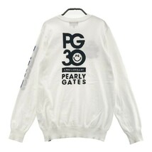 PEARLY GATES パーリーゲイツ 30周年モデル 長袖ニットセーター ホワイト系 5 [240001840630] ゴルフウェア メンズ_画像2