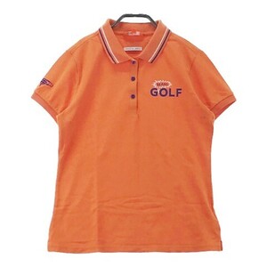 【1円】BEAMS GOLF ビームスゴルフ 半袖ポロシャツ オレンジ系 L [240101053800] レディース