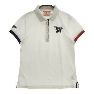 【1円】BEAMS GOLF ビームスゴルフ 半袖ポロシャツ ホワイト系 M [240101055057] レディース