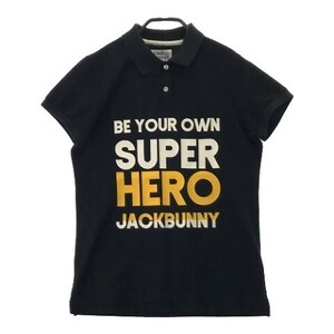 【1円】JACK BUNNY ジャックバニー 半袖ポロシャツ ブラック系 1 [240101065010] レディース